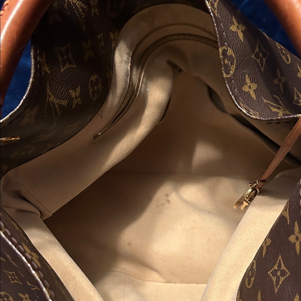 Louis Vuitton Beige and Brown Interior